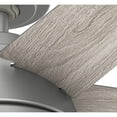 thumbnail image 2 of Hunter 52 inch Indoor Ceiling Fan with LED Light and Remote Control - Standard Mount Ceiling Fan, 5 Blades, For Bedroom, Living Room, or Kitchen, Quiet - Burroughs 52423, Matte Silver, 2 of 17