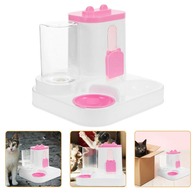 BRIGHTFUFU Pet Feeder Station Large Capacity Automatic Cat Feeder PP Multi 1Set