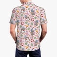 thumbnail image 4 of Balery Hello Summer With Gnome Printed Men’s Short Sleeve Polo Shirt, Midweight Men's Shirt,Golf Polo shirts -3X-Large, 4 of 9