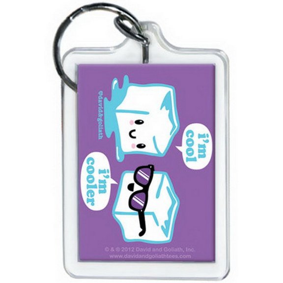 David and Goliath Cooler Keychain 65884KR