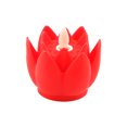 thumbnail image 3 of Lámpara de loto de Buda del templo, lámpara de vela electrónica LED, lámpara de vela con forma de flor artificial con bendición y deseos, linterna, 3 of 3