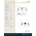 thumbnail image 2 of Millennium Lighting  Catania 3 Light Vanity Fixture 3 Light - Modern Gold, 2 of 5