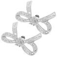 thumbnail image 5 of HOMEMAXS 1 Pair Rhinestone Bow Shoe Clips Crystal Shoe Clips For Women Dress Shoes Shoe Clips For High Heels Shoe Buckle Shoe Decorative Clips Shoes Charms For Sneakers Slipper Decoration, 5 of 7