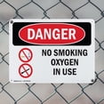 thumbnail image 5 of (2 Pack) No Smoking Oxygen In Use OSHA Danger Sign 10 Inch X 7 Inch Indoor / Outdoor Rust-Free Aluminum Metal Signs for Workplace, Workshop, and Construction Site, Made in the USA, 5 of 8