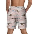 thumbnail image 2 of Haiem Cloud Sloth Mens Swim Trunks with Compression Liner 2 in 1 Swimming Shorts Stretch Swimwear Quick Dry,Board Shorts-Small, 2 of 9