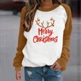 thumbnail image 2 of Sudaderas de Cuello Redondo de Navidad Para Mujer Blusa Cómoda de Manga Larga Con Estampado de Moda Odeerbi  ODB201655, 2 of 6