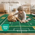 thumbnail image 4 of ODIKA 3'x5' Washable Accent Rug Football Field Layout Kickoff Lines Championship Footaball Doormat for Bedside, Nursery Room, Pet Friendly & Non-Shedding, 4 of 7