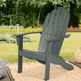 thumbnail image 6 of GVN Folding Chair, Patio Chair, Acacia Wood Outdoor Adirondack Chair with Ergonomic Design-Gray, 6 of 13