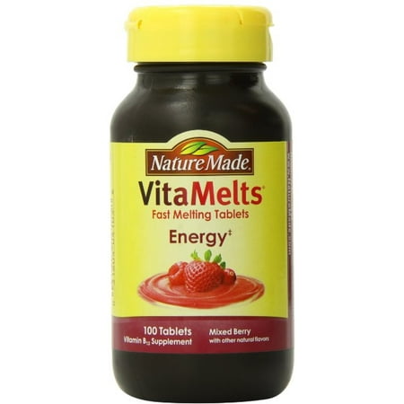 3 Pack - Nature Made VitaMelts énergie vitamine B-12 1500 mcg comprimés, 100 ch Berry mixte