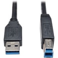 thumbnail image 3 of Tripp Lite U322-010-BK USB 3.0 SuperSpeed Device Cable (AB M/M) Black, 10-ft. - USB for Hard Drive, Printer - 10 ft - 1 x Type A Male USB - 1 x Type B Male USB - Black, 3 of 3