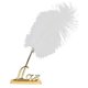 thumbnail image 2 of Vintage Feather Signing Pen Elegant Writing Pen with Holder for Wedding Guestbook Engagement Reception Desk Favor, 2 of 4