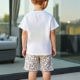 thumbnail image 6 of DAETIROS Boys Outfit Sets Casual Fashion Crewneck Top and Shorts Boys Summer Clothes Set White Size 6 Years, 6 of 6