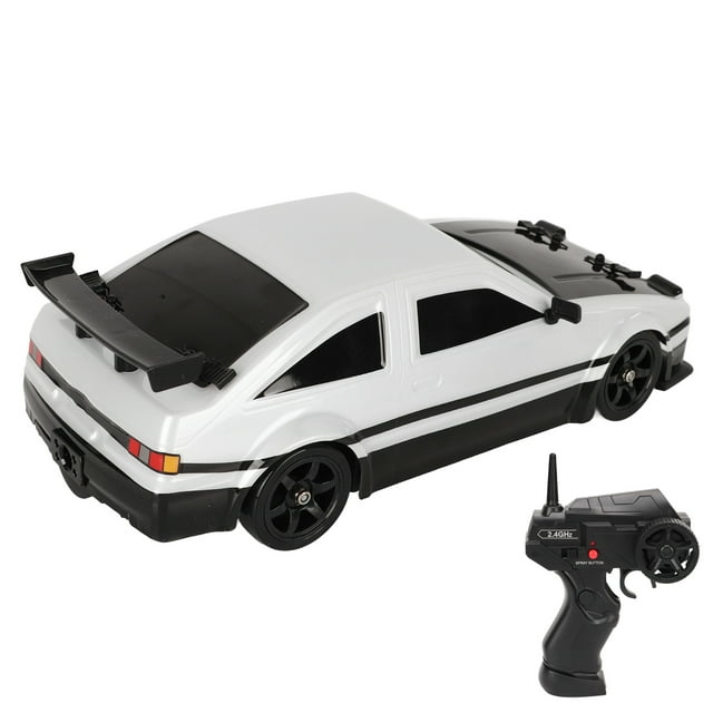 AUTOMÓVIL RC, 2.4GHz MODELO DE AUTOMÓVIL ROTOTO 1/16 LED Light PVC Shell Simulada para la Escuela