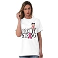 thumbnail image 4 of Breast Cancer Betty Pretty Strong Women Plus Size Graphic Tee Tees Brisco Brands 2X, 4 of 5
