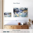 thumbnail image 4 of Elephant Stock Abstract Glitter Wall Art - Horizontal Canvas Wall Art - Living Room Wall Decor - Abstract Canvas - Blue And Gold Decor - 12" x 8", 4 of 8