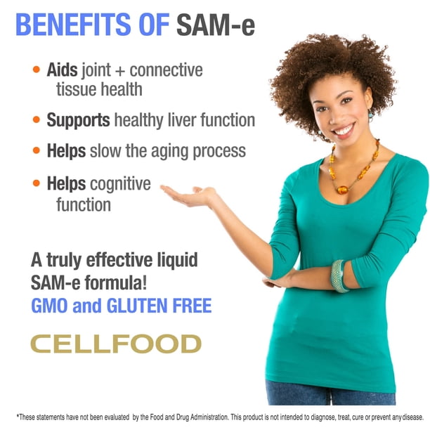 Suplemento Cellfood SAM-e Liquid Formula+30 ml de soporte para  articulaciones | Bodega Aurrera en lnea
