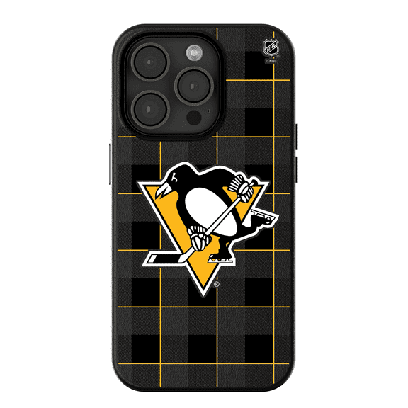 Keyscaper Pittsburgh Penguins Plaid iPhone Magnetic Bump Case