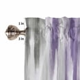 thumbnail image 5 of Kitchen Curtains 54 Inches length, Purple Gray Window Treatment Curtain Drapes, Vintage Country Abstract Gradient Aesthetic Thermal Insulated Drapes for Basement Hotel RV, 42"x54", 2 Panels, 5 of 7