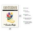 thumbnail image 2 of Amsterdam Holland - Dutch Tulips in a Wooden Clog - Fly Canadian Pacific Air Lines - Vintage Airline Travel Poster - Fine Art Matte Paper Print (Unframed) 24x32in, 2 of 4