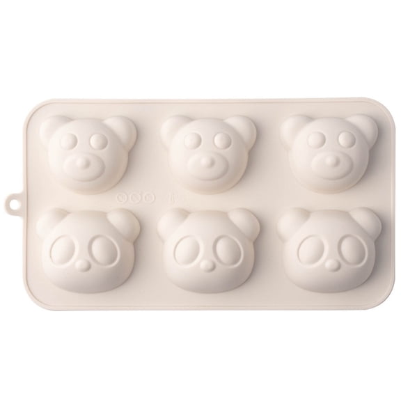 Generic 6 Cavity Bear Silicone Chocolate Mold DIY Cake Accessories Molds Kitchen Ice Cubes Biscuit Pastry Manual Baking Mould