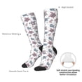 thumbnail image 6 of Fotbe Tribal Style Turtle print Women's Men's Novelty Crew Socks Cotton Socks Knee High Socks for Walking,Running,Nurses,Pregnancy, 6 of 8