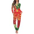 thumbnail image 2 of Conjunto de pijamas de manga larga para mujer, ropa de dormir cómoda, Jersey informal, ropa de estar por casa, regalos de Navidad, envío directo, 2 piezas, 2 of 4
