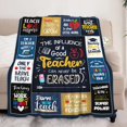 thumbnail image 2 of Teacher Gifts for Women Man, Teacher Appreciation Gifts, Gifts for Teacher from Student, Best Teacher Gifts for Teacher's Day Christmas, Retirement, Teacher Throw Blanket Gifts 60"X50", 2 of 5