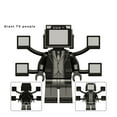 thumbnail image 4 of 4 Pcs Toilet Man Minifigures Building Block Kits Set, Cartoon Movie Series Lightning Toilet Man Flight Monitor Action Figures Toy, Gift for Children and Fans, 4 of 5