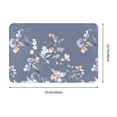 thumbnail image 3 of Haiem Watercolor Flowers Butterfly Front Door Mat Indoor Outdoor Entrance, Waterproof All-Season, All-Weather Doormat, Durable Flannel Fabric, Fade Resistant, Low Profile, 16x24in, 3 of 9