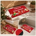 thumbnail image 5 of OVFUIZ Christmas Door Mat 16x24in Diatomaceous Earth Grip-Enhanced Absorbent Rug Christmas Welcome Mat for Entryway Kitchen Living Room Home Decorations, 5 of 7