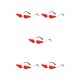thumbnail image 2 of Gafas de Sol Sonducket Duraderas Sin Marco Impermeable Flame Fire Red, 2 of 6