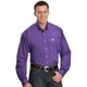 thumbnail image 1 of Camisa Cinch Corte Clásico Púrpura Talla Mediana, 1 of 6