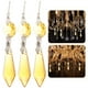 thumbnail image 4 of 20PCS DIY Hermosa Araña de Cristal Colgantes de Cristal de Cristal Prismas Colgantes (Amarillo), 4 of 6