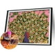 thumbnail image 2 of Kit de pintura de diamante 5D taladro de forma especial parcial de pavo real abierto arte de pared DIY FLhrweasw Nuevo, 2 of 9