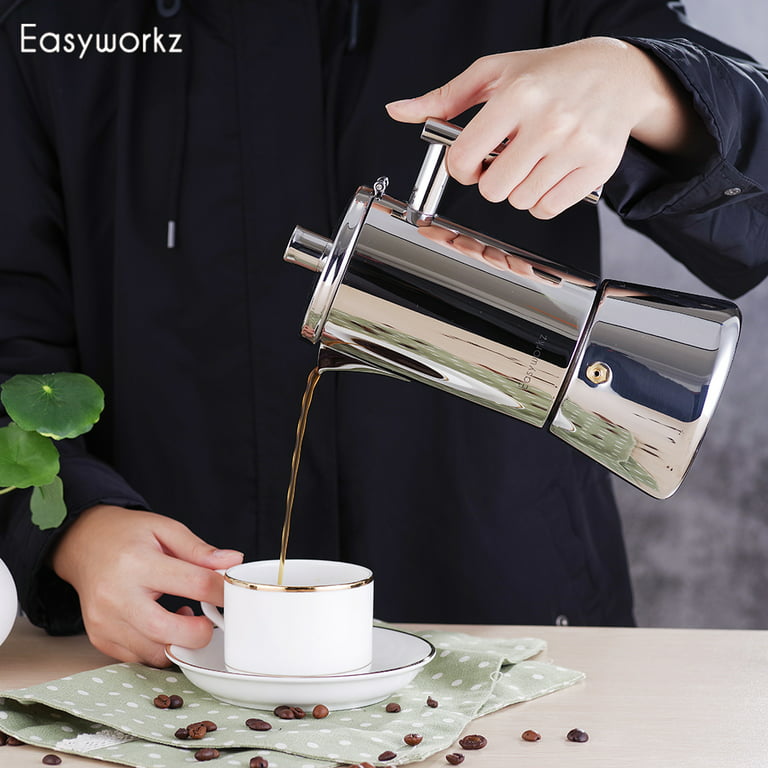 Premium Stainless Steel Espresso Cup Set - Italian Inspired Design