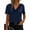 Navy, variant on Juslio Fashion Womens Blouses Short Sleeve T Shirts Casual Solid Color Cowl Neck Shirts Tops L
