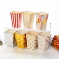 thumbnail image 3 of Cajas de palomitas de maíz de papel para fiesta, palomitas de maíz de oro rosa, bolsa de recuerdo de Sanck, decoración de fiesta de cumpleaños para niños, boda de Navidad, 3 of 4