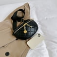 thumbnail image 3 of Bolso de pecho para mujer, Bolso de hombro de PU de diseñador de lujo para viajes de oficina (negro), 3 of 8