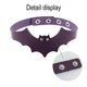 thumbnail image 3 of Pu Leather Bat Wing Collar, Collar Strap Clavicle Necklace--purple-Product code 35657 purple, 3 of 5