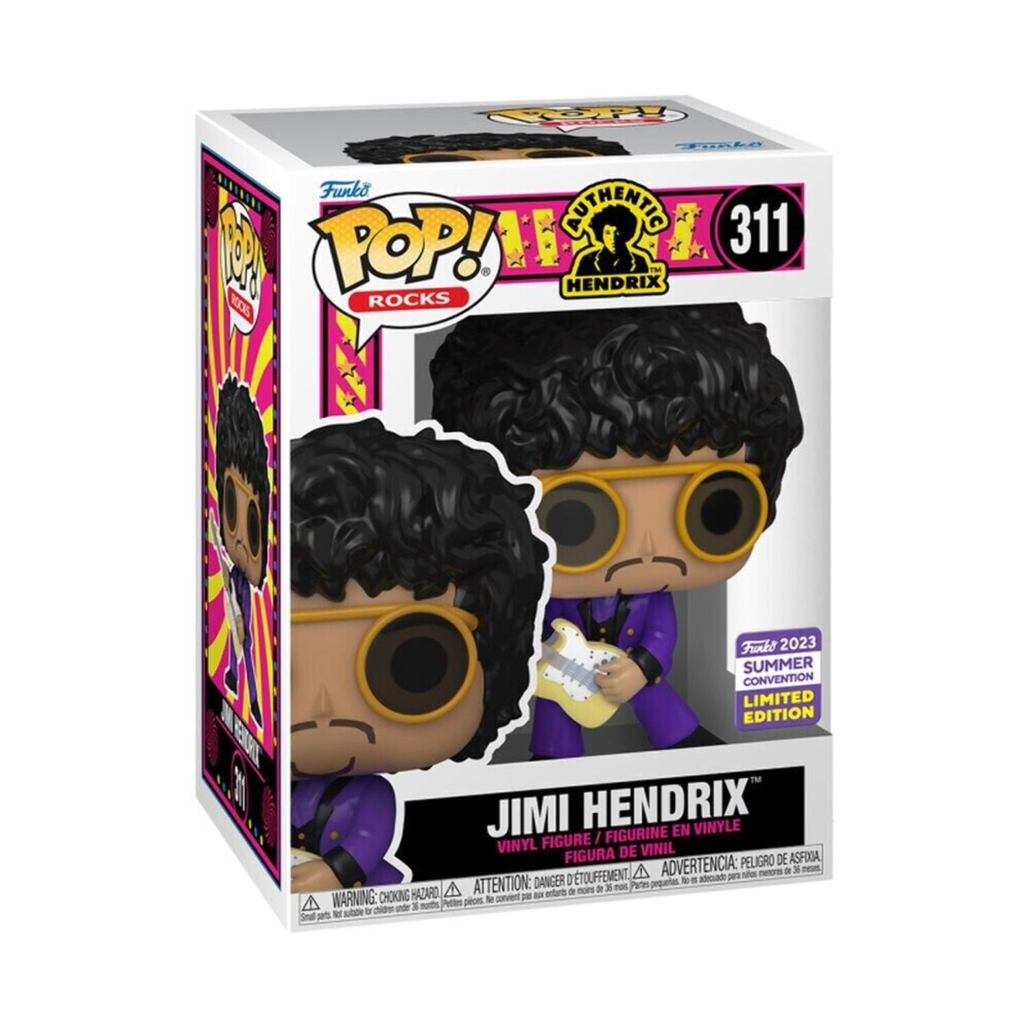 Funko POP! Rocks Jimi Hendrix Vinyl Figure (Purple Suit) - Walmart.com