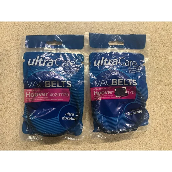 Lot Of 2 Ultracare Vacbelts Vacuum Belt Fits Hoover 40201170 New
