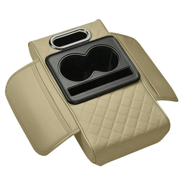 Almohadilla de consola central de automóvil genérica con portavasos accesorios interiores de autos de repuesto de almohadilla de almohadilla de Estilo B