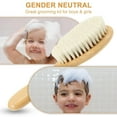 thumbnail image 3 of OPALESQUE Soft Hair Brush Toddler Hair Brush Soft Bristle Hair Brush with Wooden Handle Soft Bristle for Newborn Hair Brush for Wet Dry Hair Styling Hair Accessories, 3 of 7