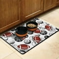 thumbnail image 3 of Sports Baseball Football Soccer Basketball Print Kids Gifts Pet Feeding Mat Absorbent Non-Slip Durable, 3 of 7
