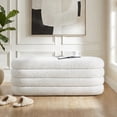 thumbnail image 4 of Gericco Ample Storage Space Ottomans, Linen Beige Solid Print, 17.70x49.20x18.10 in, 4 of 5