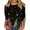 Black, variant on Womens T Shirts Christmas Tree Snowflake Print 3/4 Sleeve Crew Neck Casual Holiday Top Soft Blouse Outfit Women Clothes Trendy