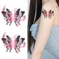 thumbnail image 4 of Single Color Butterfly Tattoo Sticker Waterproof Long-Lasting Simulation Dopamine Girl Ins Simple Japanese Cute Washable, 4 of 7