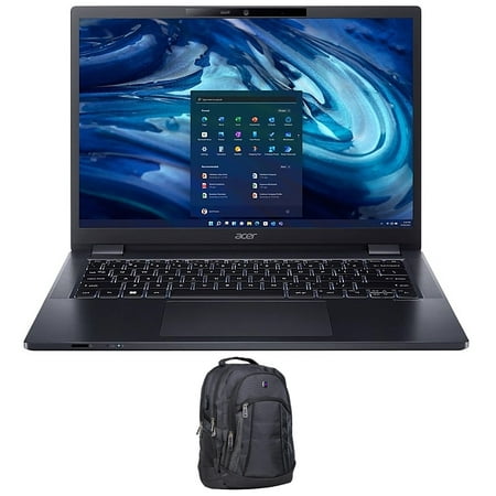 Acer TravelMate P4 Home/Business Laptop (AMD Ryzen 5 PRO 6650U 6-Core, 14.0in 60 Hz Wide UXGA (1920x1200), AMD Radeon 660M, 64GB DDR5 4800MHz RAM, 4TB PCIe SSD, Win 11 Pro) with Premium Backpack