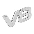 thumbnail image 1 of 7.5x3.5cm Auto Car V8 Stickers 3d Chrome Sticker Badge Emblem, 1 of 5