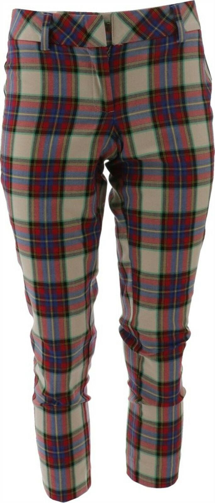 Slim Leg Pants Stewart Plaid 4P 